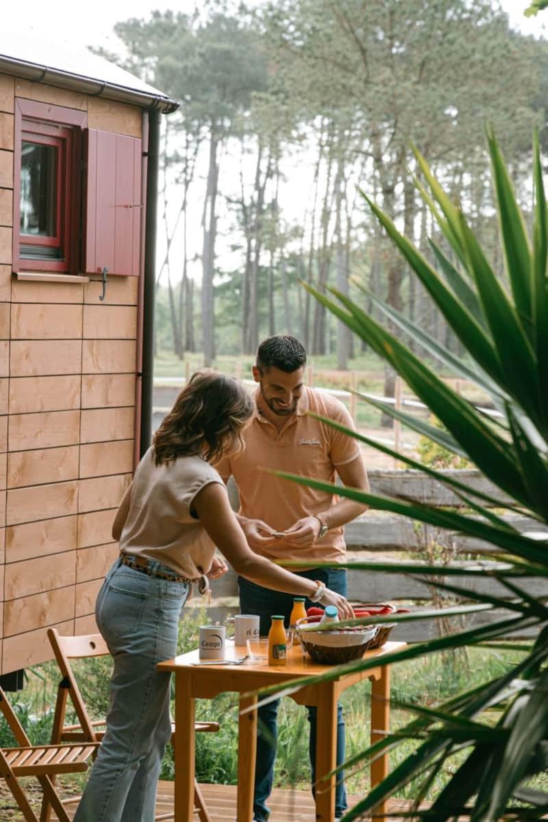 Hotel Roulottes Cocooning Au Coeur Des Landes Mées Esterno foto