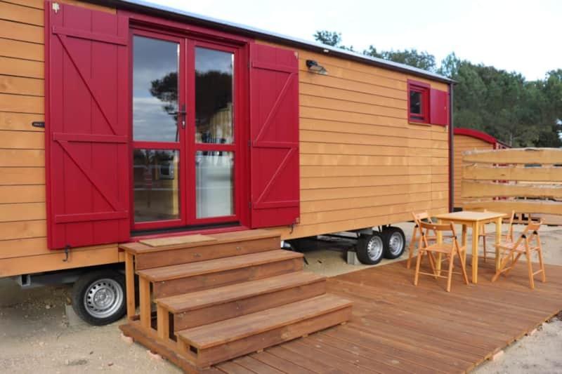 Hotel Roulottes Cocooning Au Coeur Des Landes Mées Esterno foto