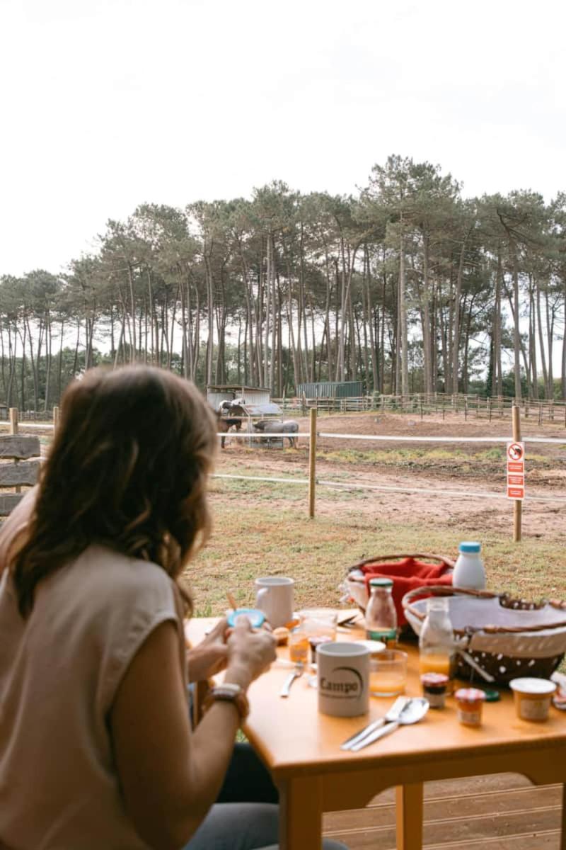 Hotel Roulottes Cocooning Au Coeur Des Landes Mées Esterno foto