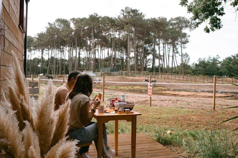 Hotel Roulottes Cocooning Au Coeur Des Landes Mées Esterno foto